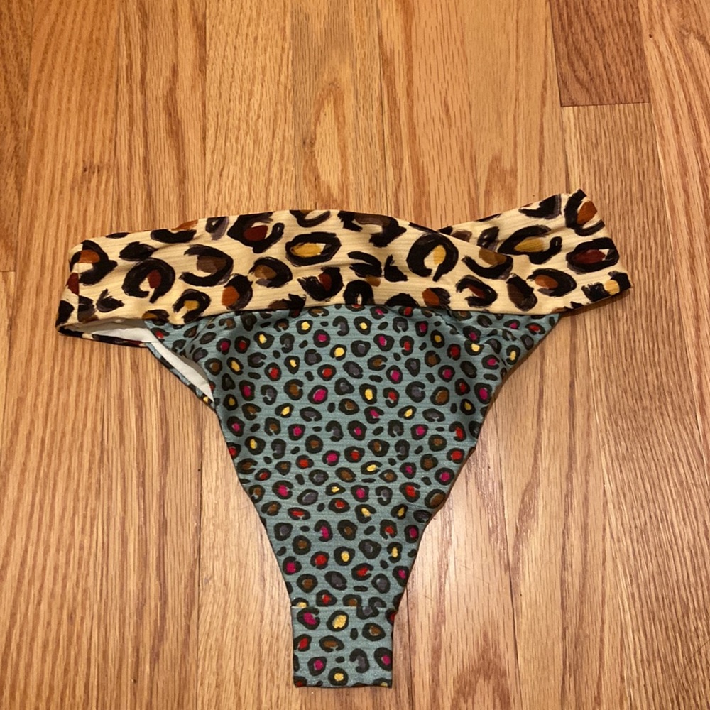 Farm Rio Leopard Bikini Bottom Small - Picture 4 of 4